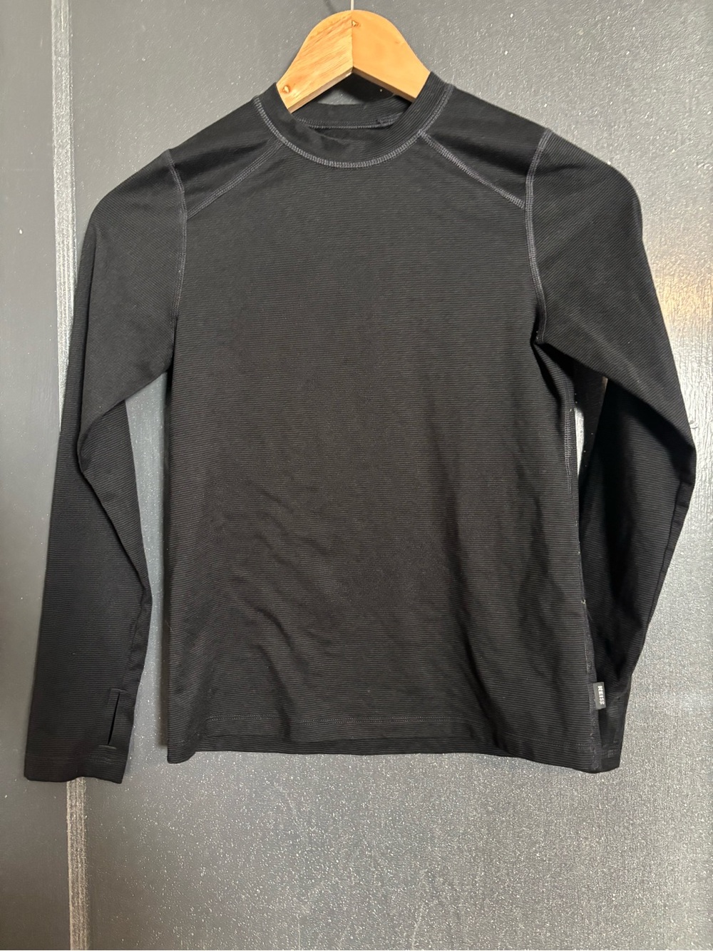 REI Black Long Sleeve Crew Base Layer Shirt